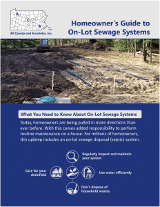 Homeowner's Guide to On-Site Sewage