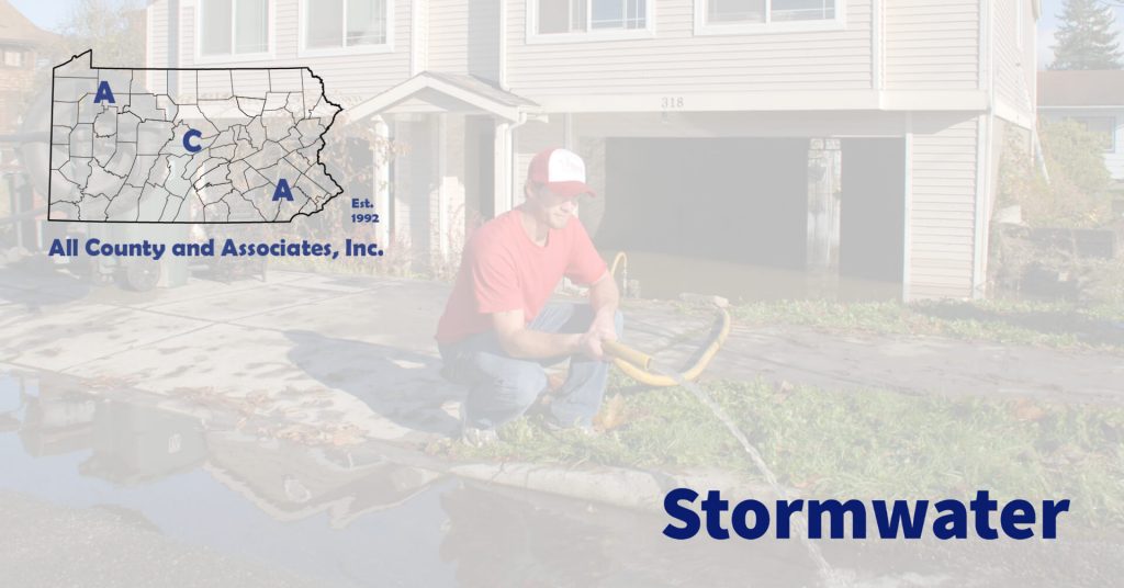 stormwater, draining flooded property