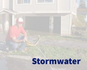 stormwater, draining flooded property